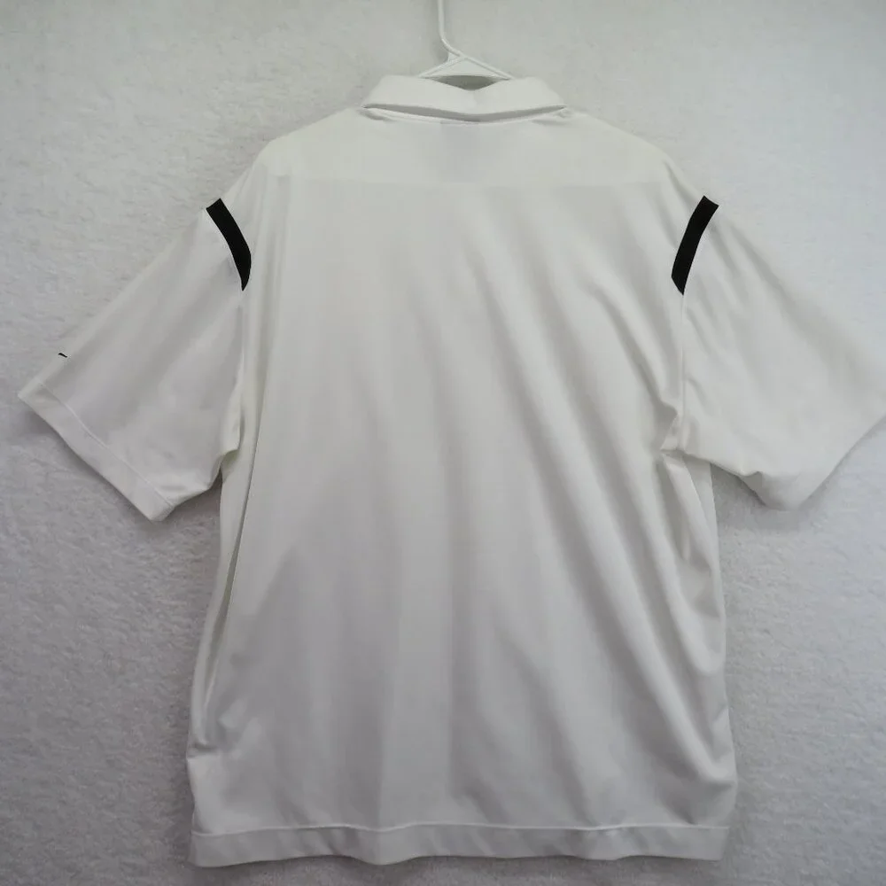 Nike Polo Shirt Mens‎ Size Large Dri Fit White Arkansas Razorback Golf